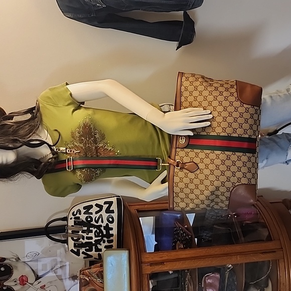 GUCCI brand Ophidia GG Supreme XL Tote - Picture 12 of 16